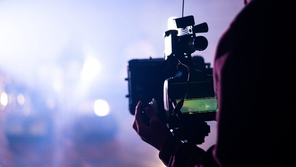 filmmaker with cinema camera