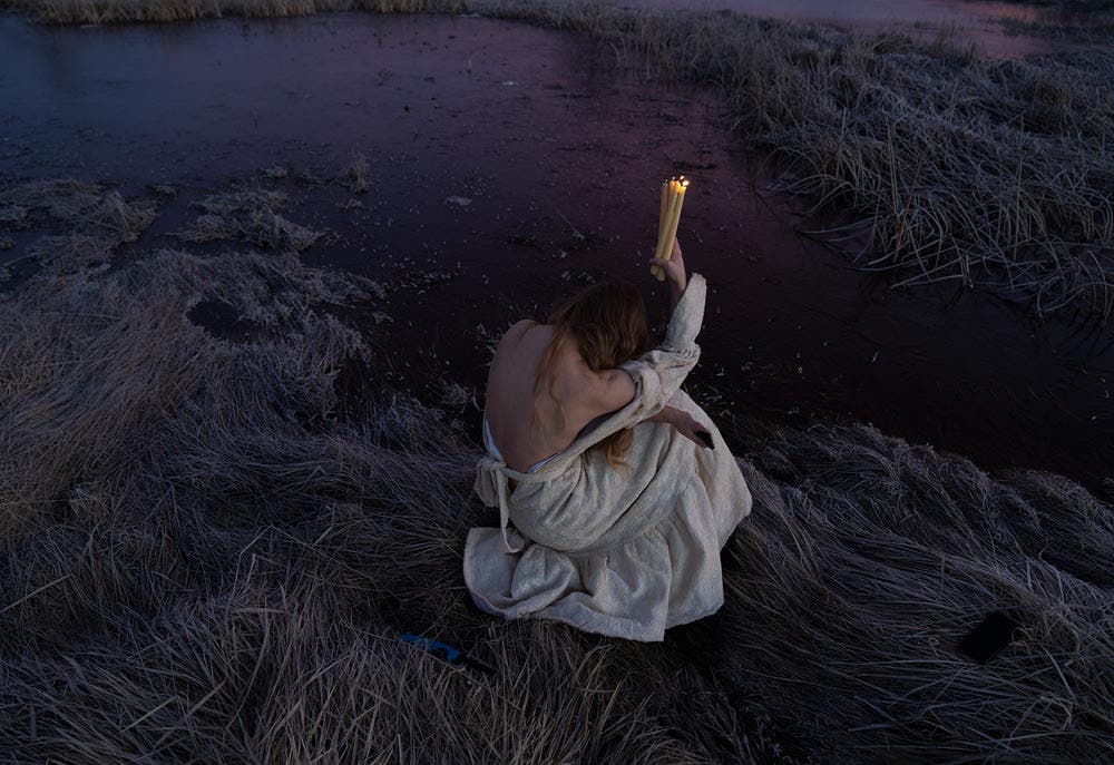 Brooke Shaden offering self portrait