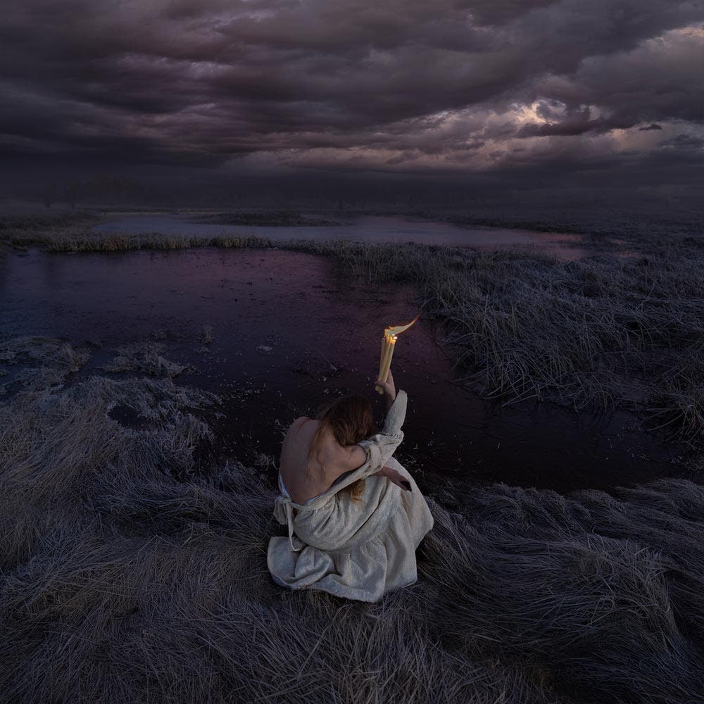 Brooke Shaden offering self portrait