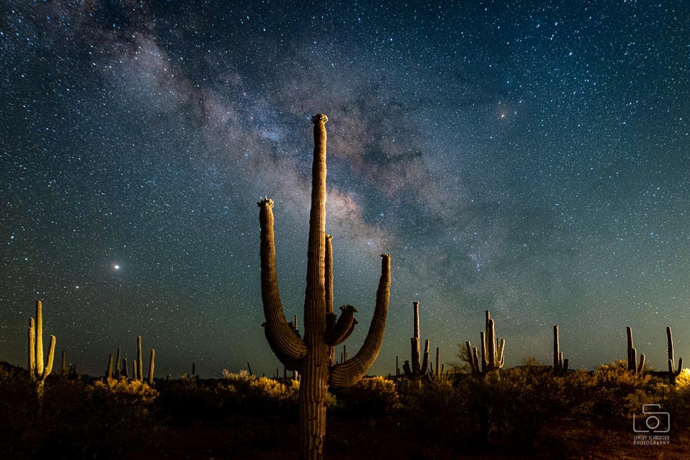 Lynsey Schroeder astrophotography milky way san manuel, az canon eos ra