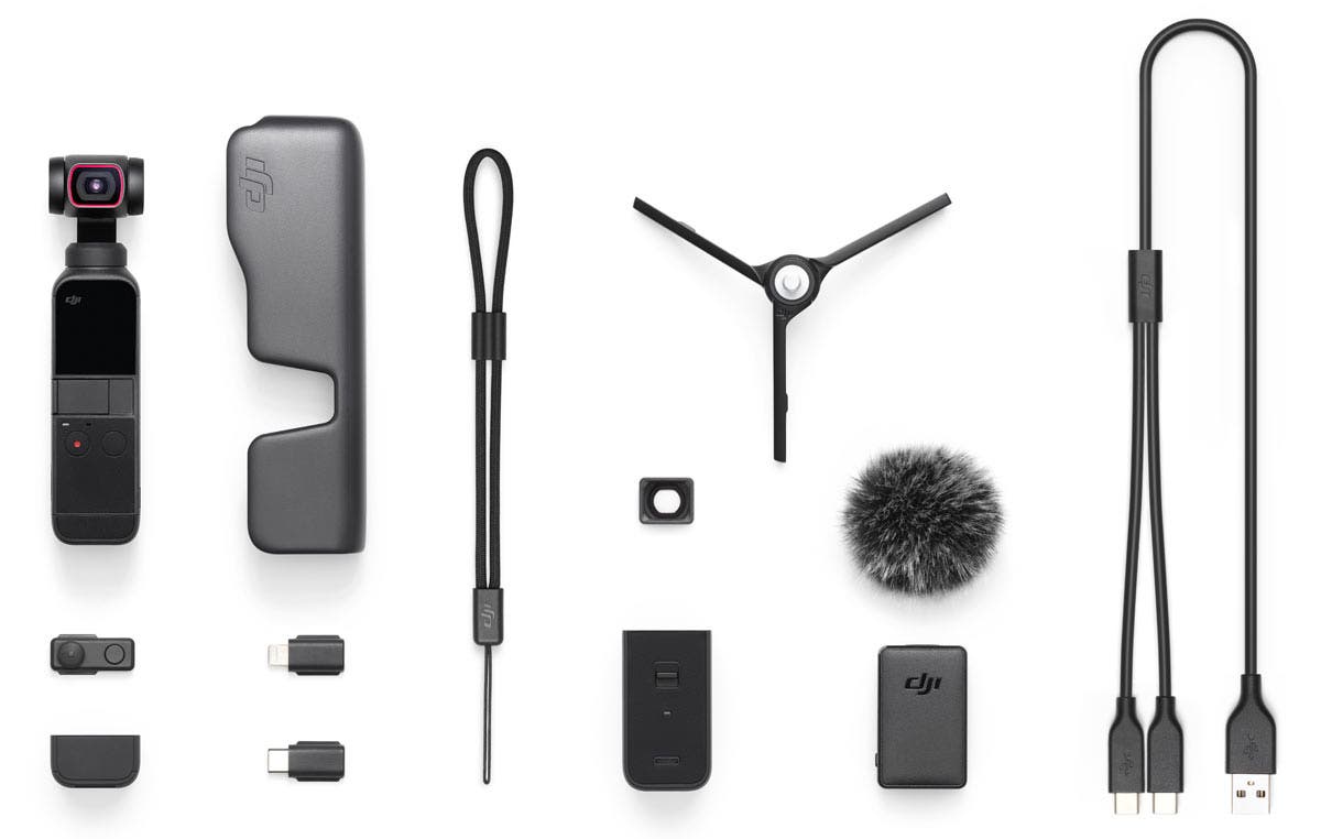 DJI Pocket 2 gimbal camera creator combo and accessories