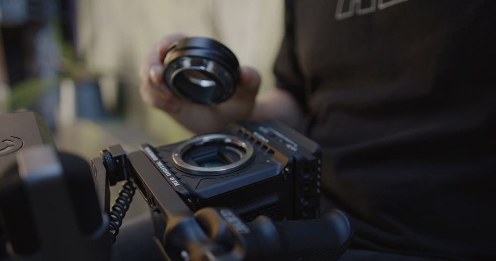 lens mount on Red KOMODO 6K Camera