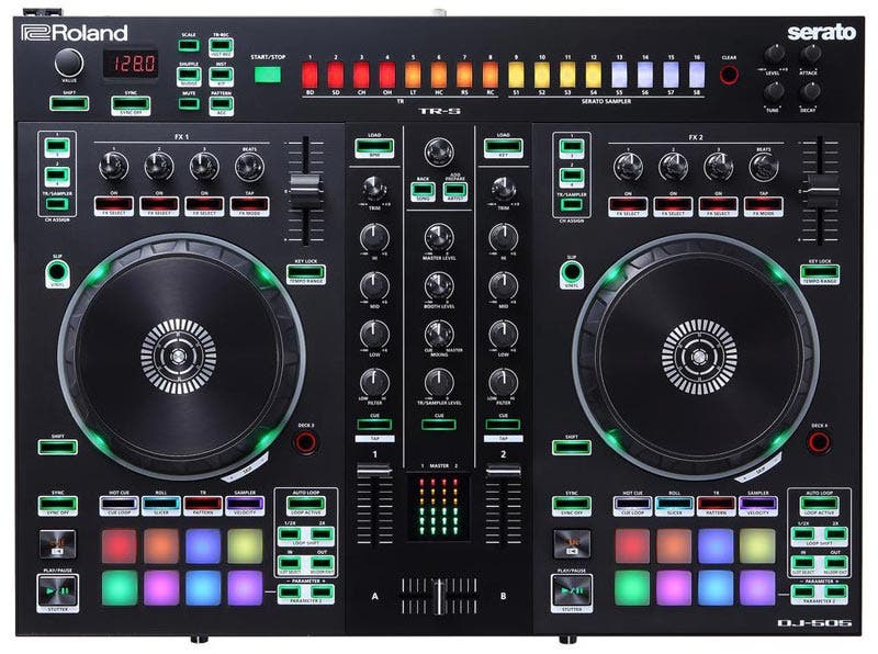 Roland DJ-505 2-Channel 4-Deck Serato DJ Controller