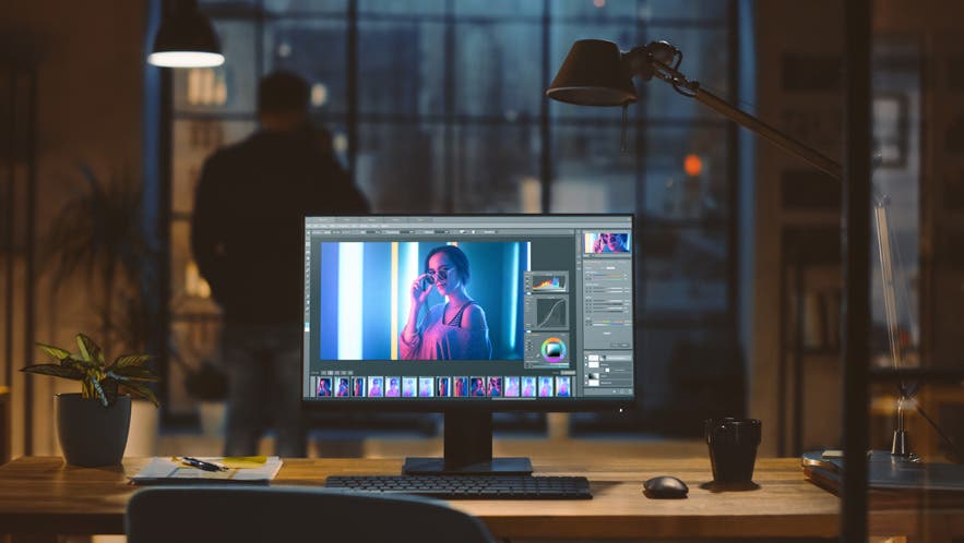 best monitors for photo editing monitor on home desk