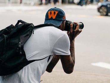 street photography photographer with camera