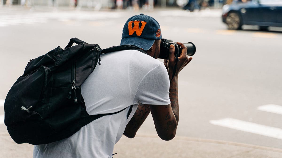 street photography photographer with camera