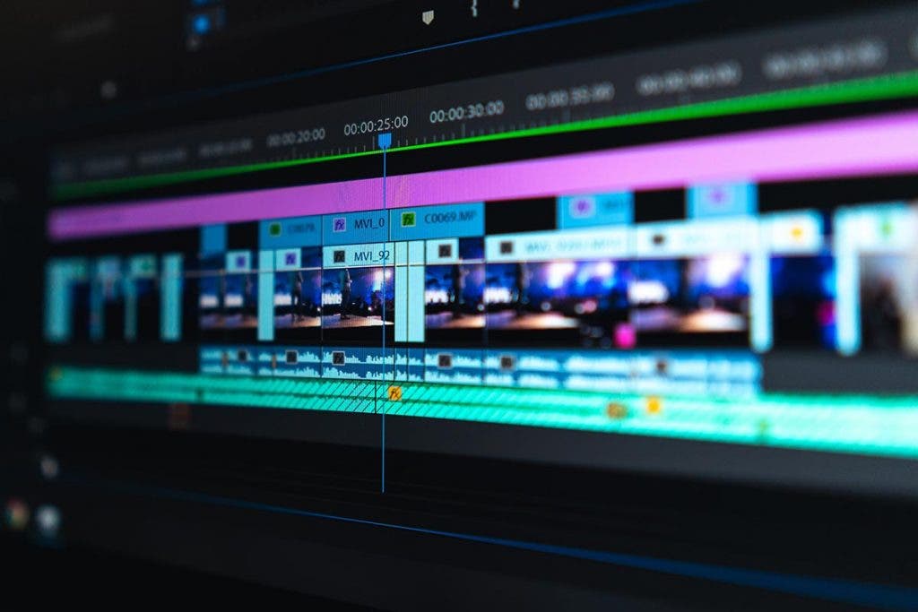video editing tutorial and timeline