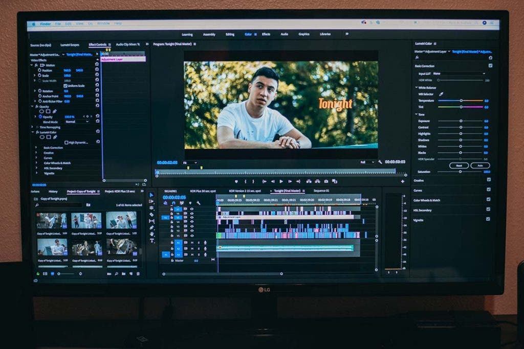 how to edit videos tutorial on computer monitor with adobe premiere pro