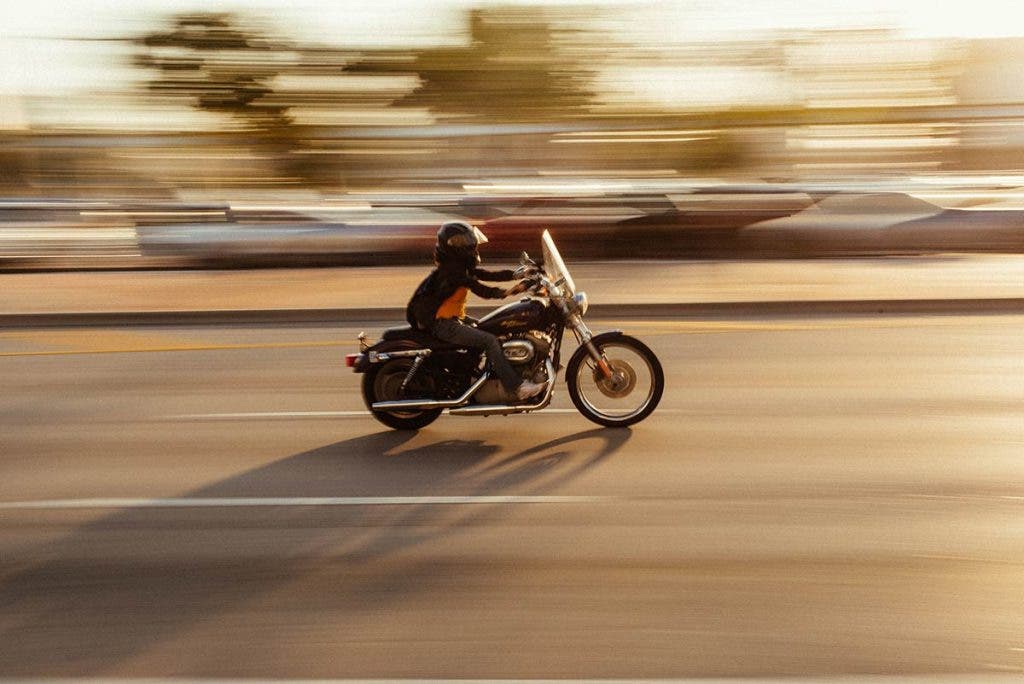 motorcycle on highway