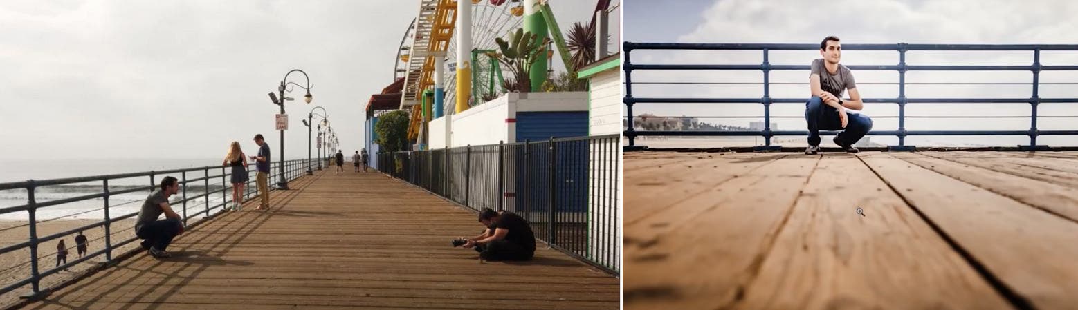 Shot on pier for leading lines photography