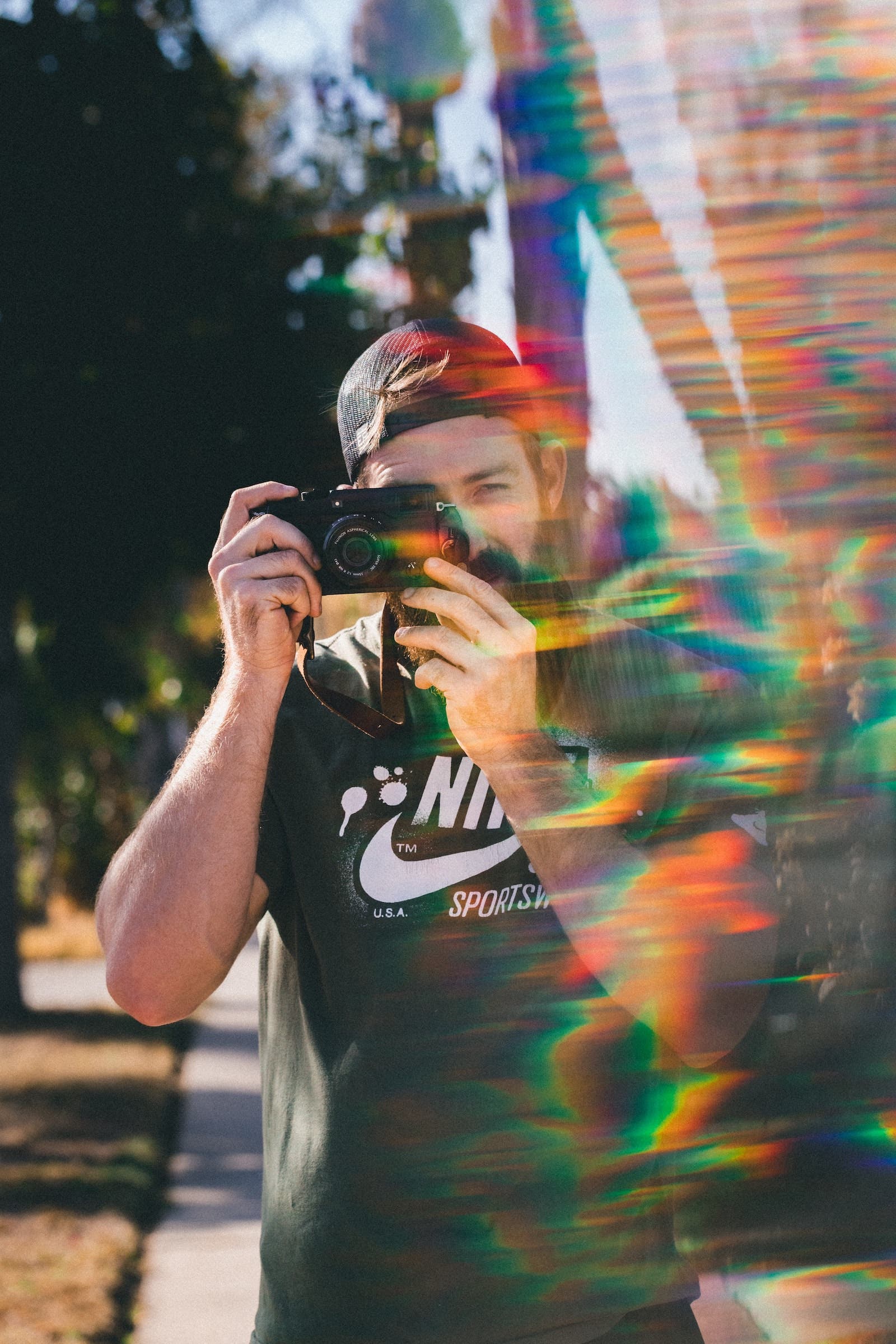 prism photography tip for rainbow flares