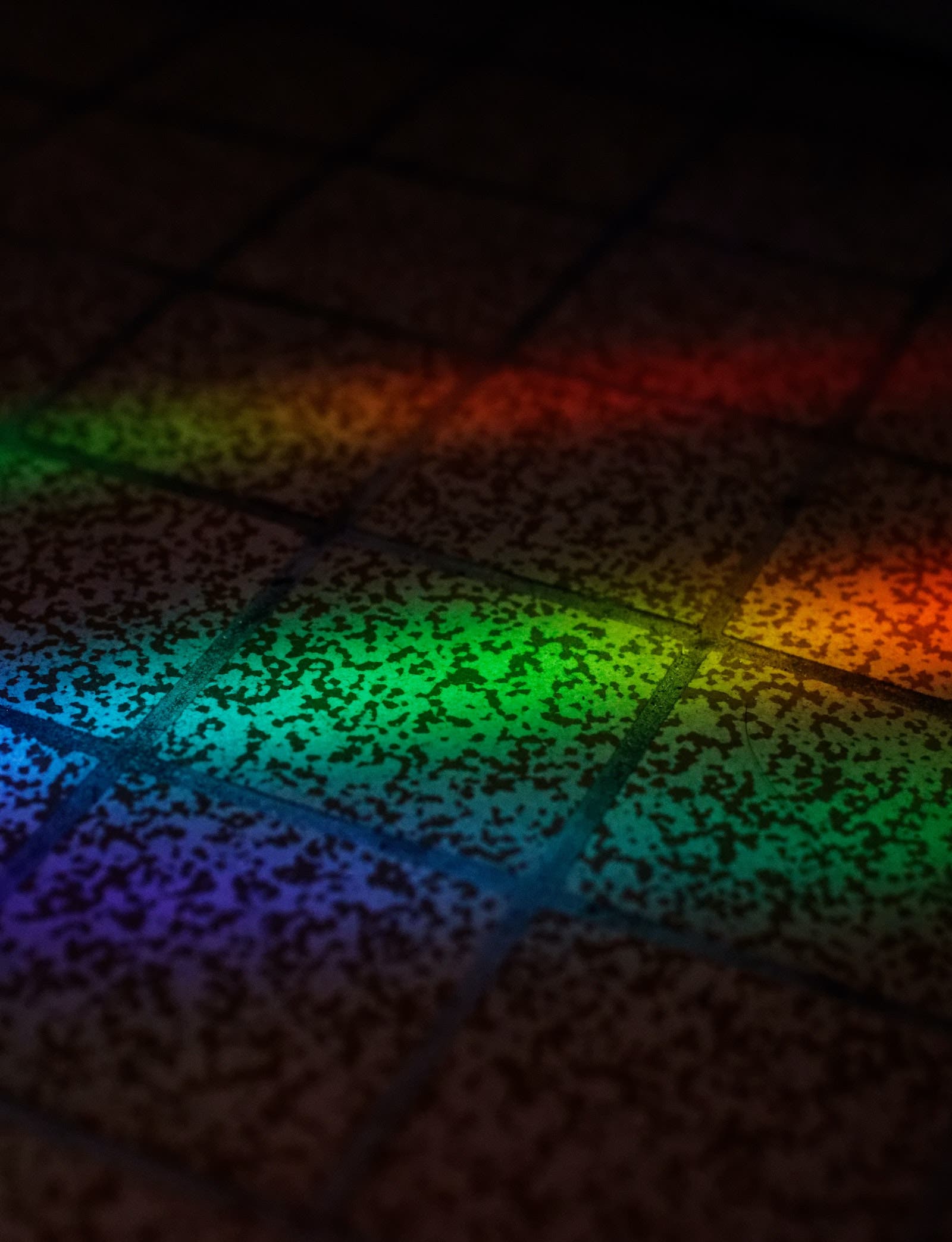 rainbow on the floor