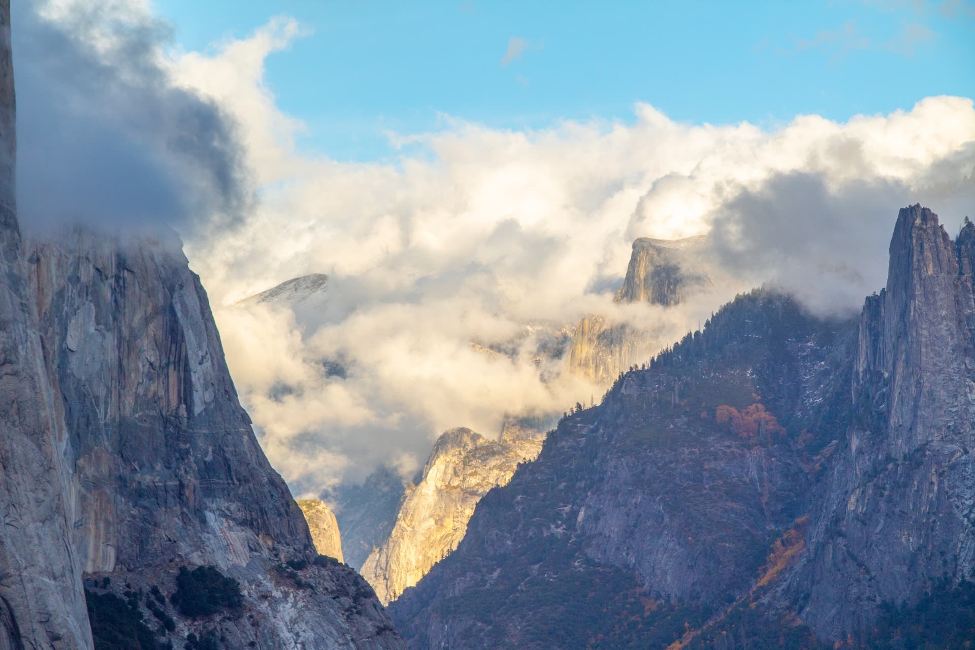 Overlooking the Yosemite Valley