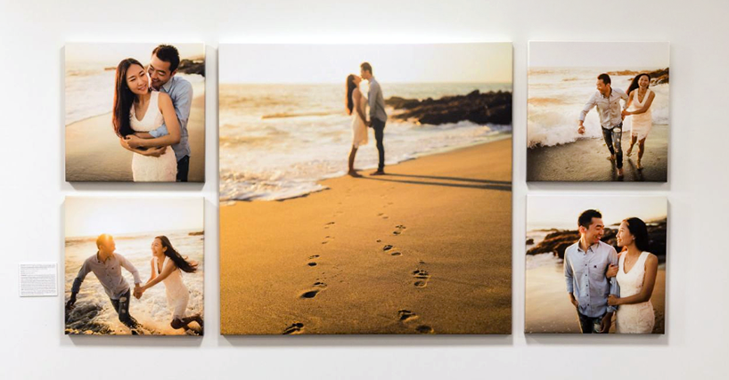 collage of couple