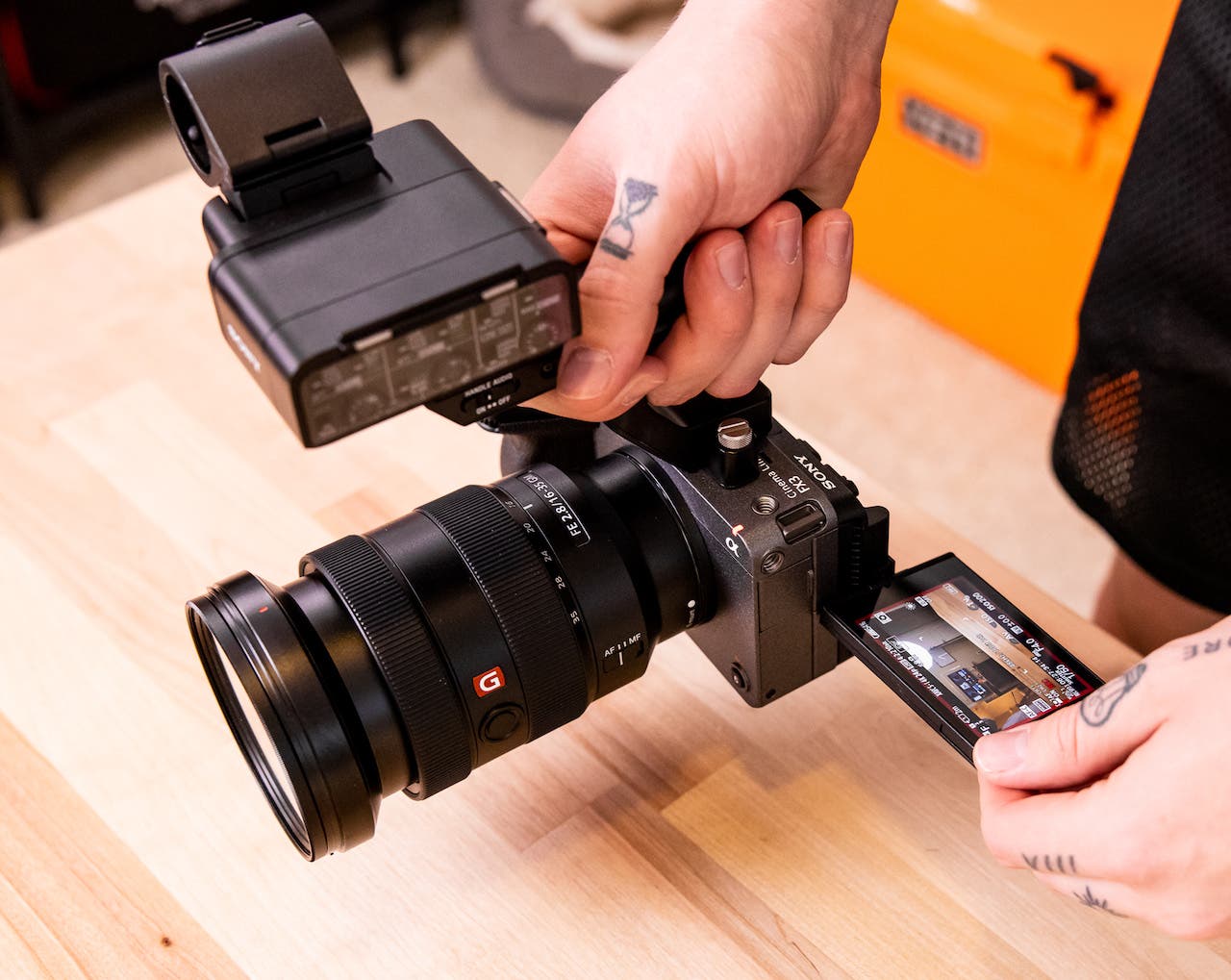 sony fx3 camera screen