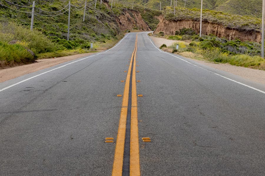 Midday Road Shot