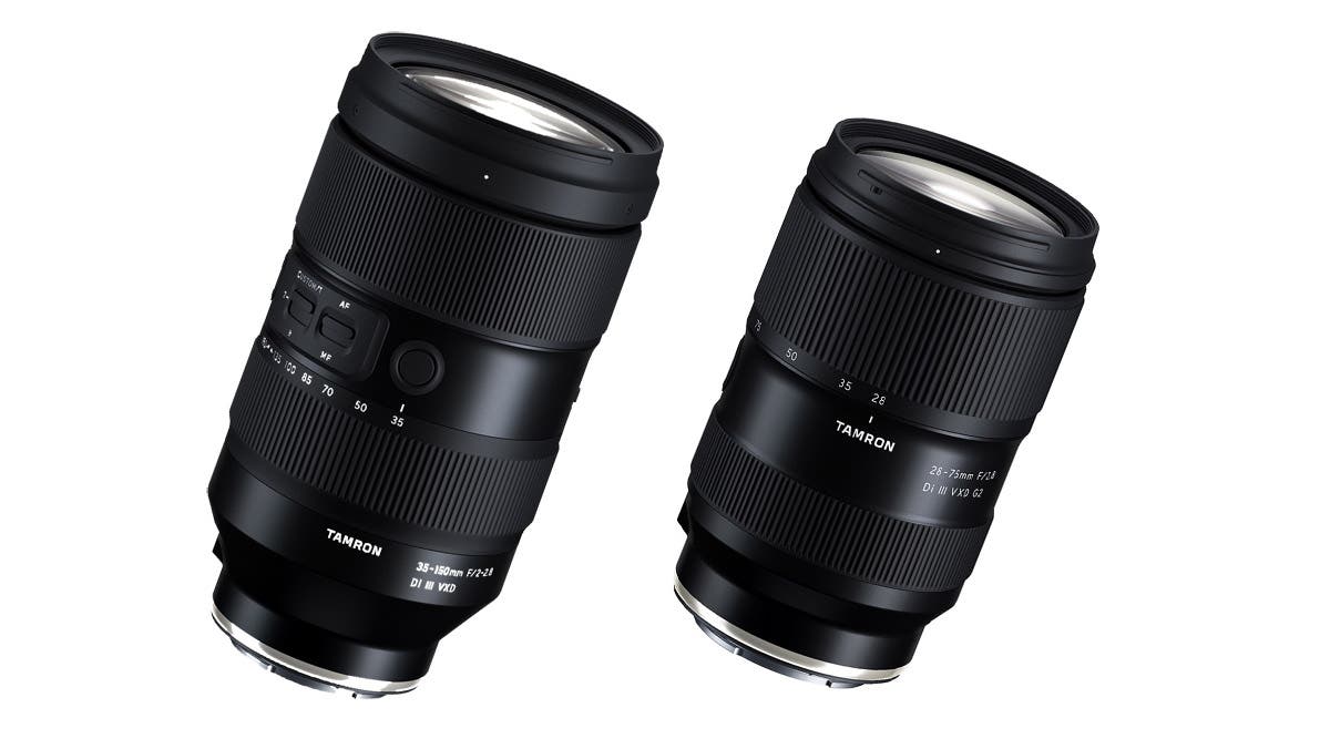 tamron lenses Tamron 28-75mm f/2.8 Di III VXD G2 Tamron lenses 35-150mm f/2-2.8 Di III VXD
