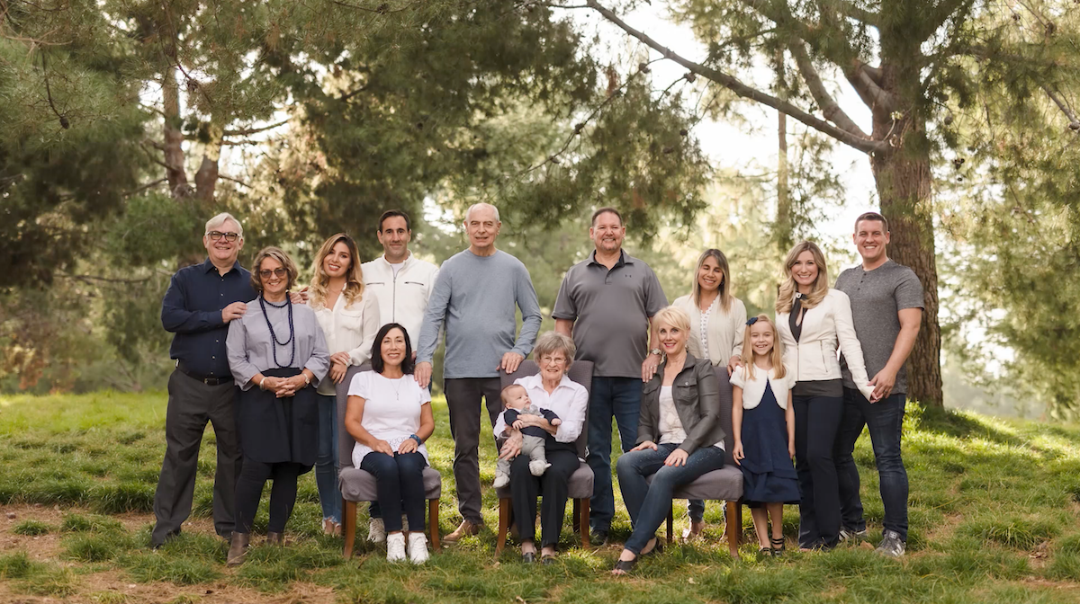 group photo poses and depth of field example