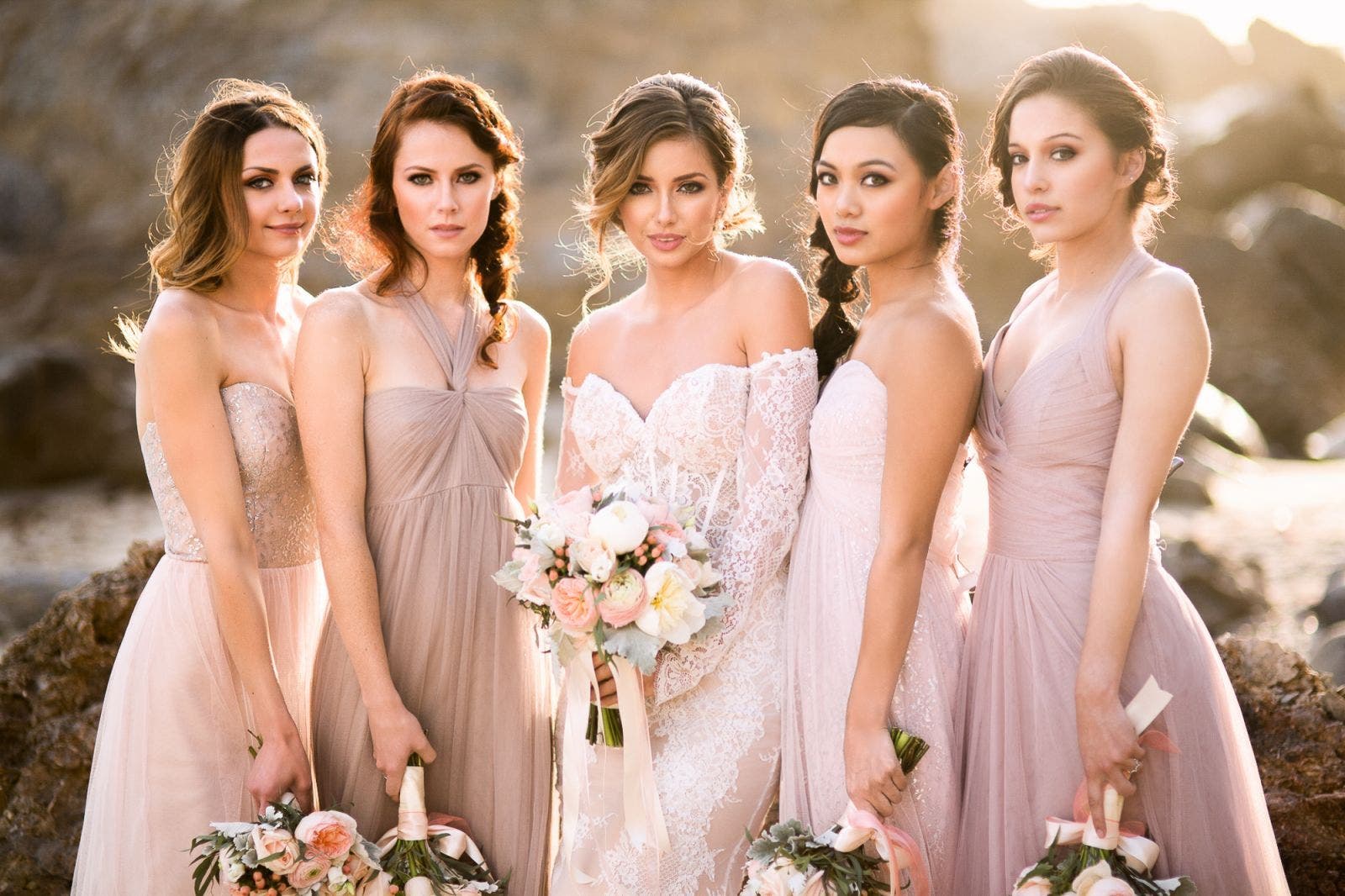 bright and airy lighting for group photo poses