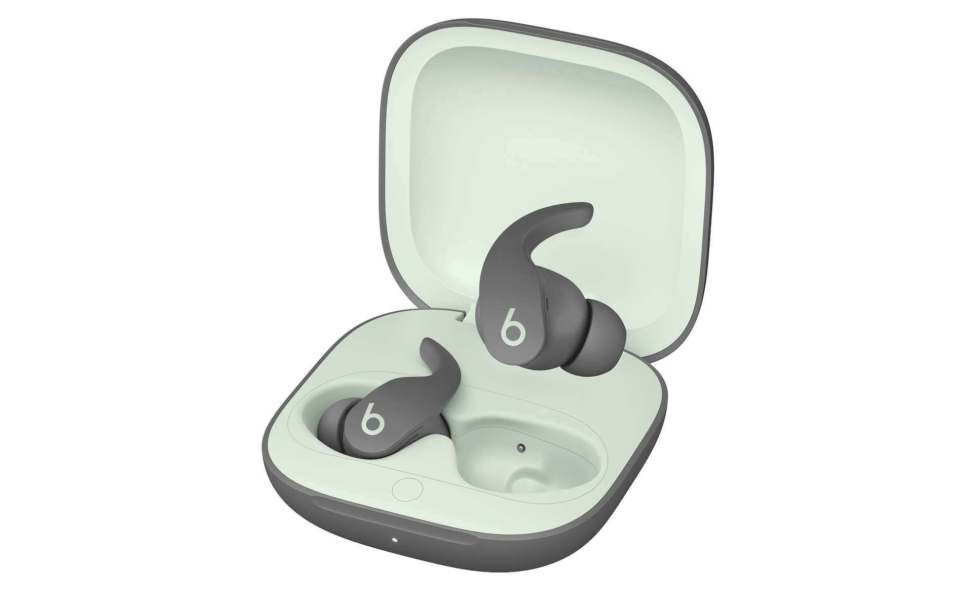 sage green Beats earbuds