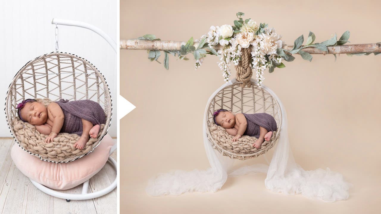 Composite before and after