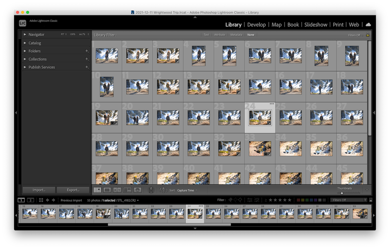 Lightroom catalog organization