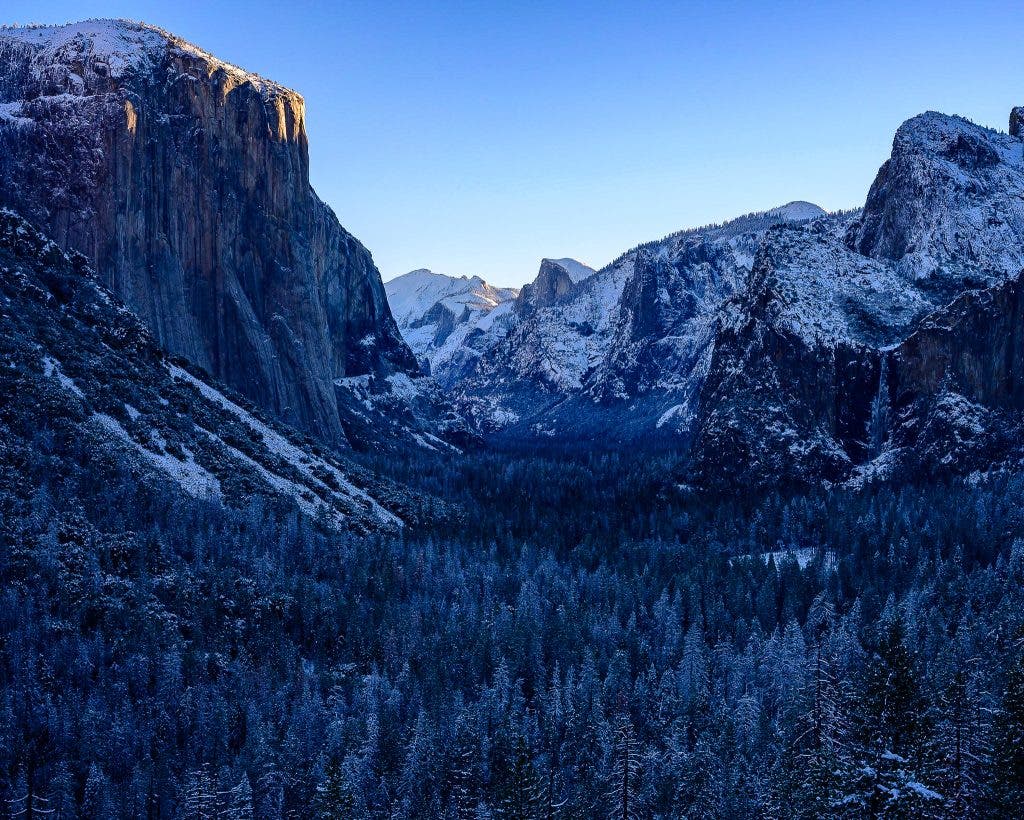 White balance photography tips for cooler looks in Yosemite