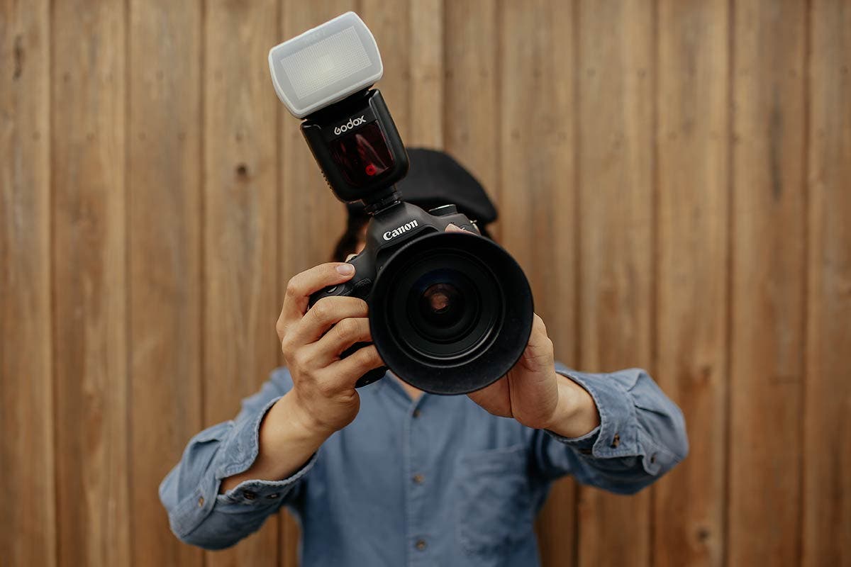 photographer with camera