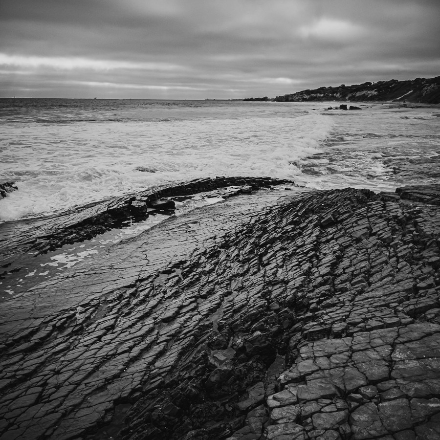 before and after beach scene with contrast in photography