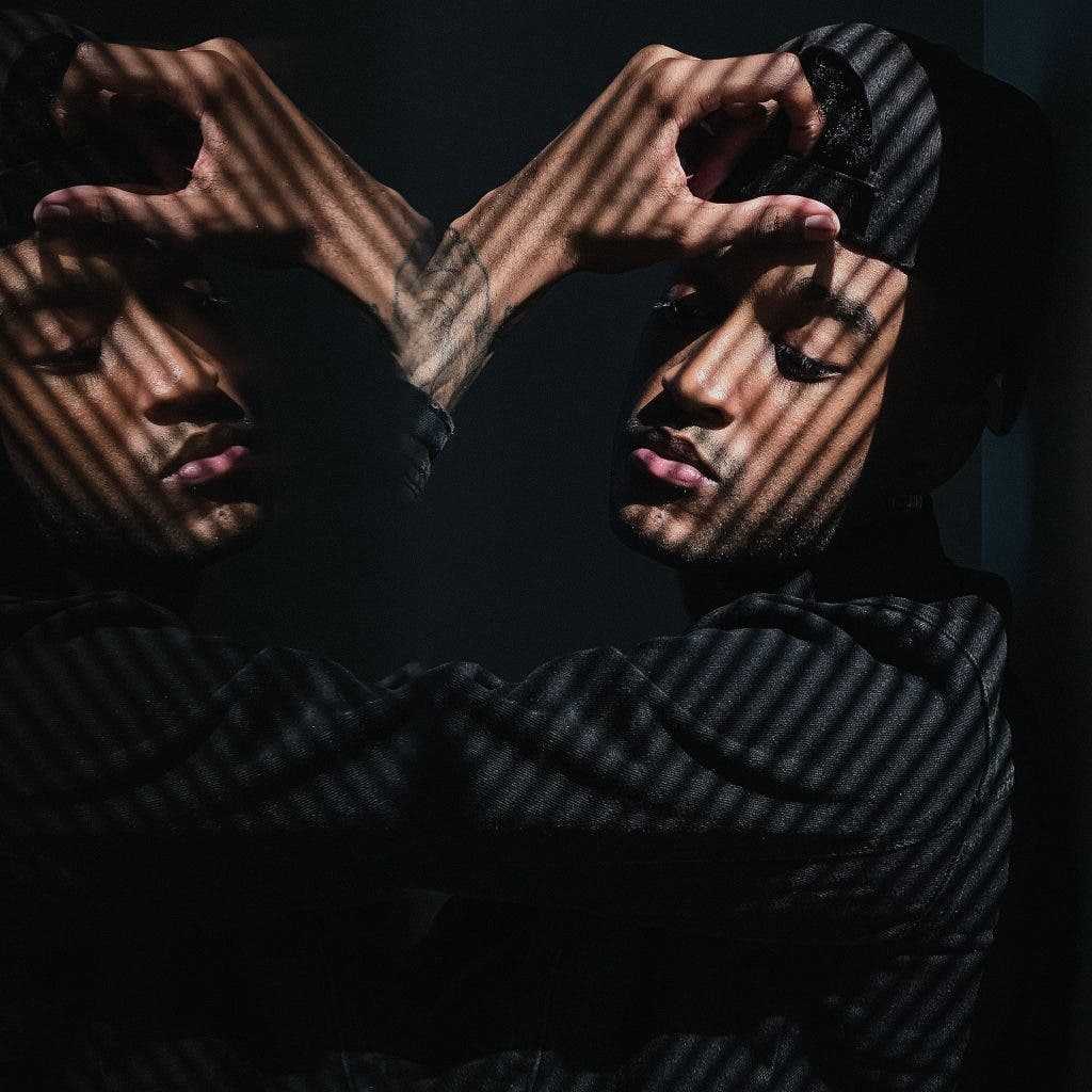 mirror image to show contrast in photography