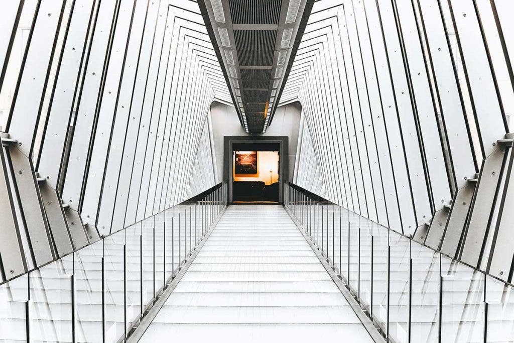 abstract hallway photograph in art gallery perspective in photography