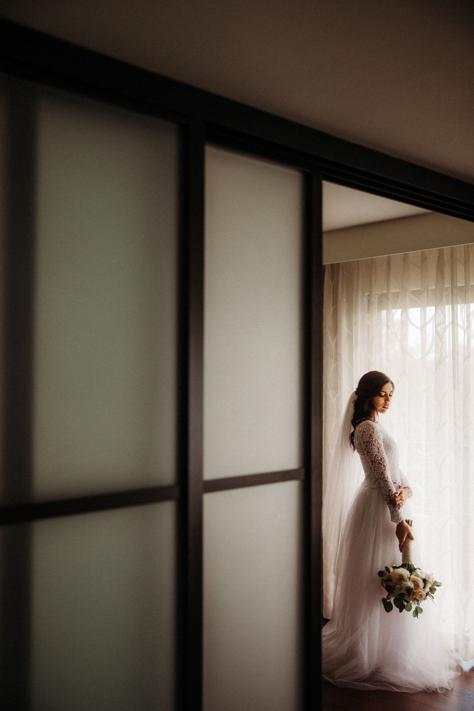 Bride in doorway