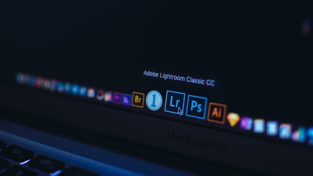 adobe programs on dock in macbook