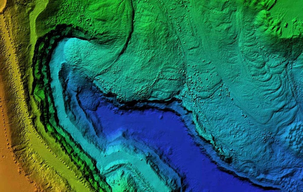drone surveying digital elevation model map