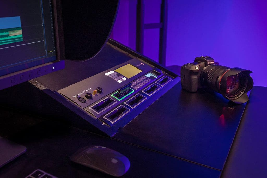 West Coast Baptist College video production studio switcher and canon camera