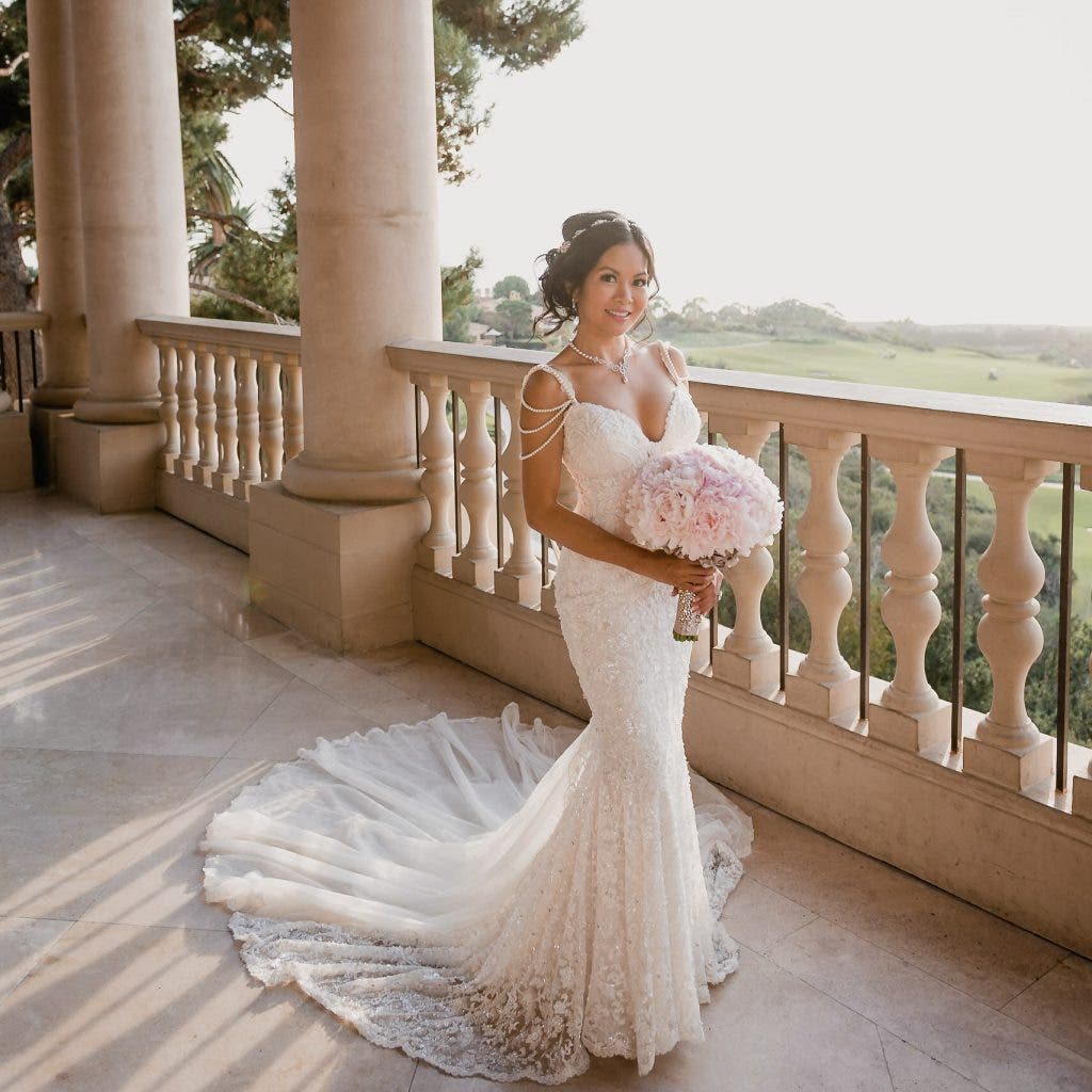 Bride poses for portait