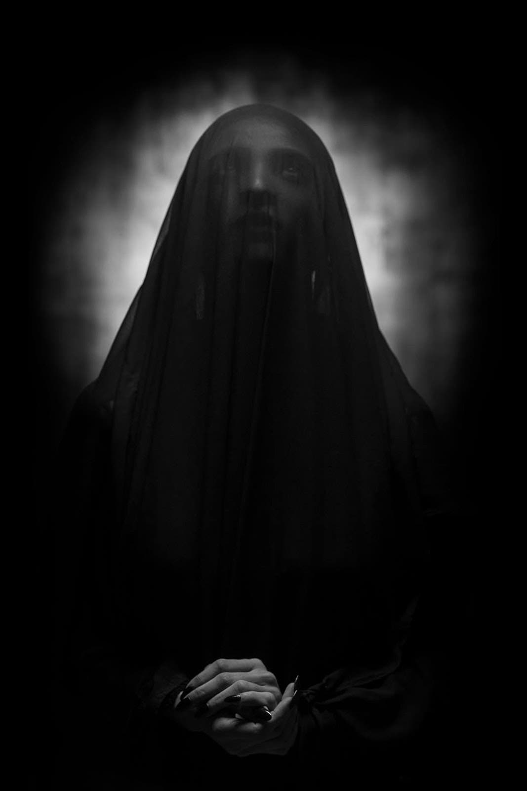 black and white portrait