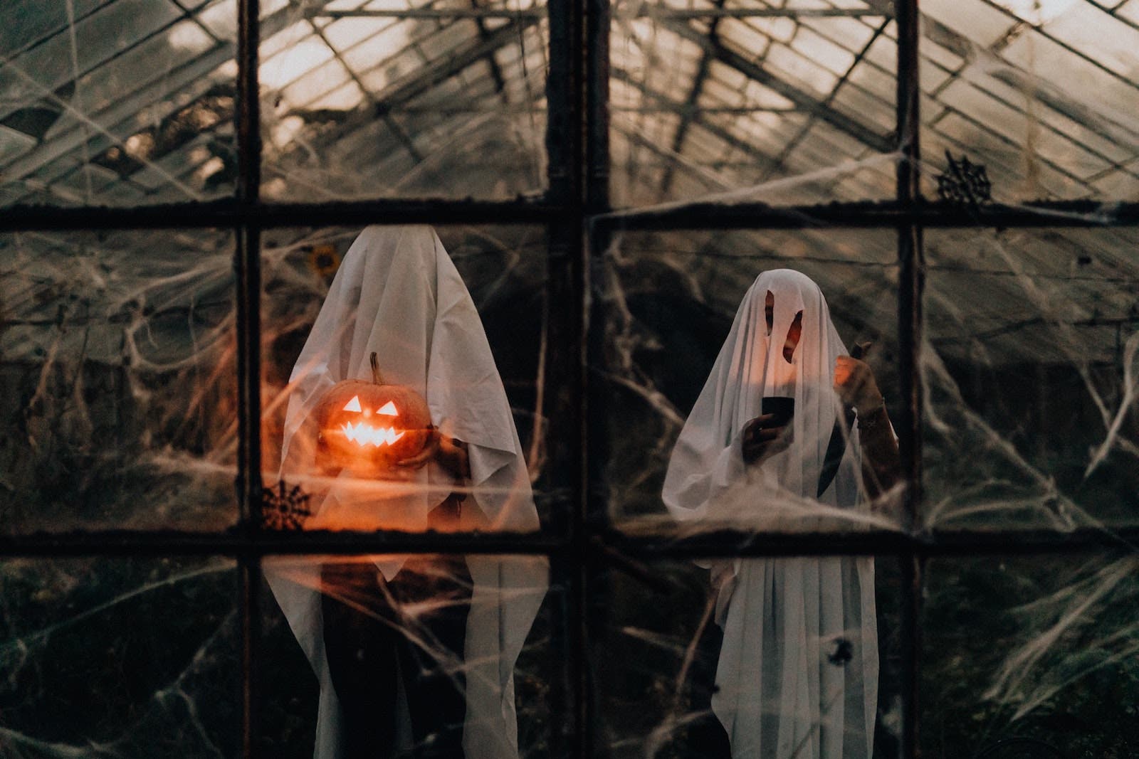 ghosts in a dirty windo
