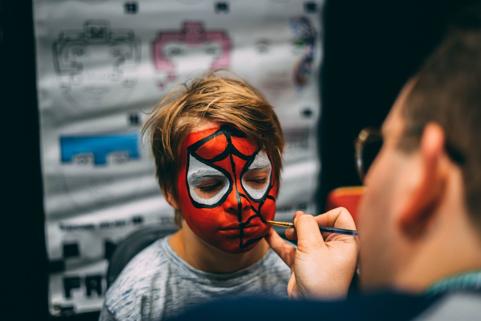 halloween photography prep with makeup