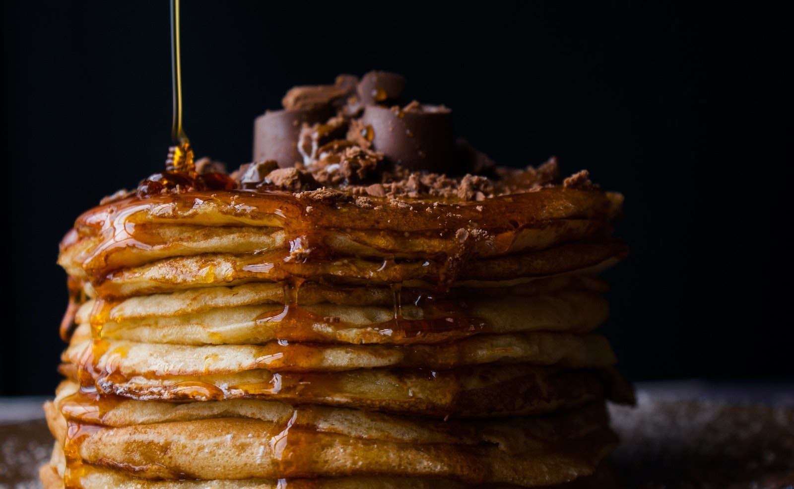 pancakes with syrup