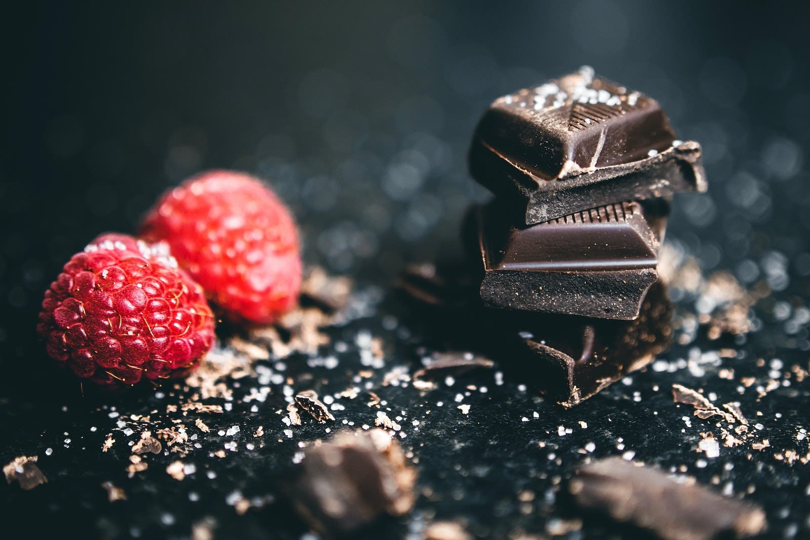 berries and chocolate
