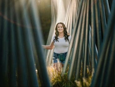 Girl with foreground for senior picture ideas