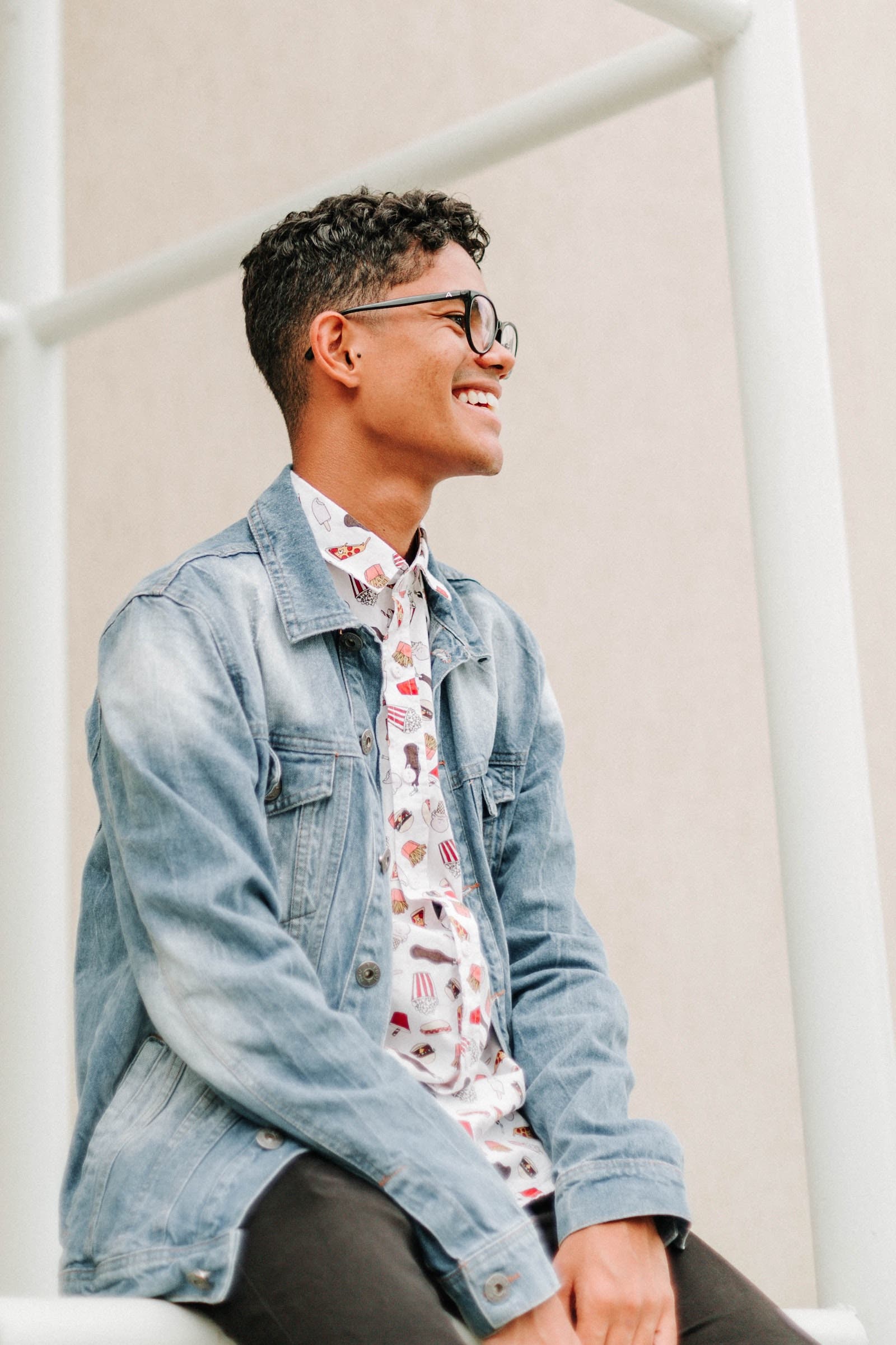 Guy poses in jacket