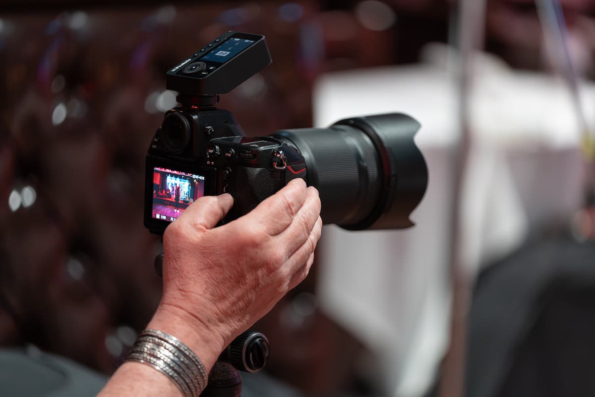Photo taken by Fahad Jafarullah of Adorama. Joe McNally shooting with the Nikon Z 8 Camera