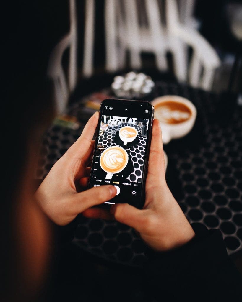 unique angles for coffee photography
