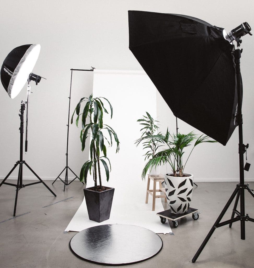 godox photography umbrella in studio
