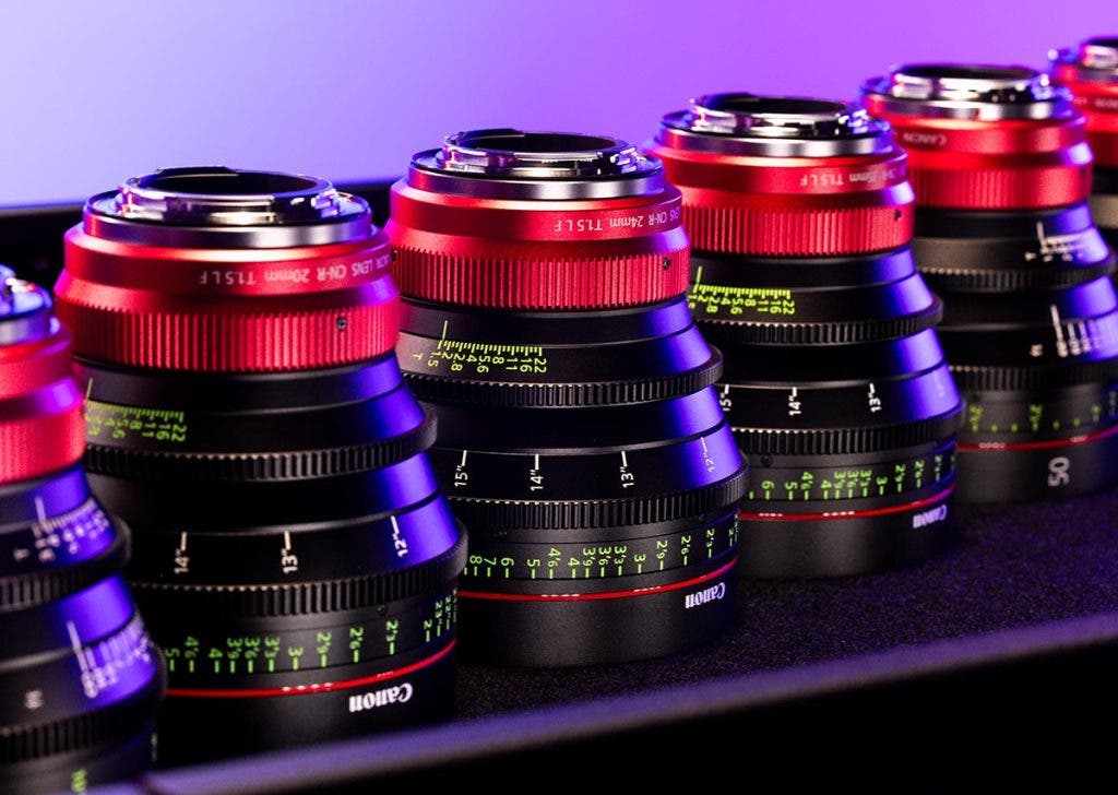 Canon RF prime cinema lenses lineup