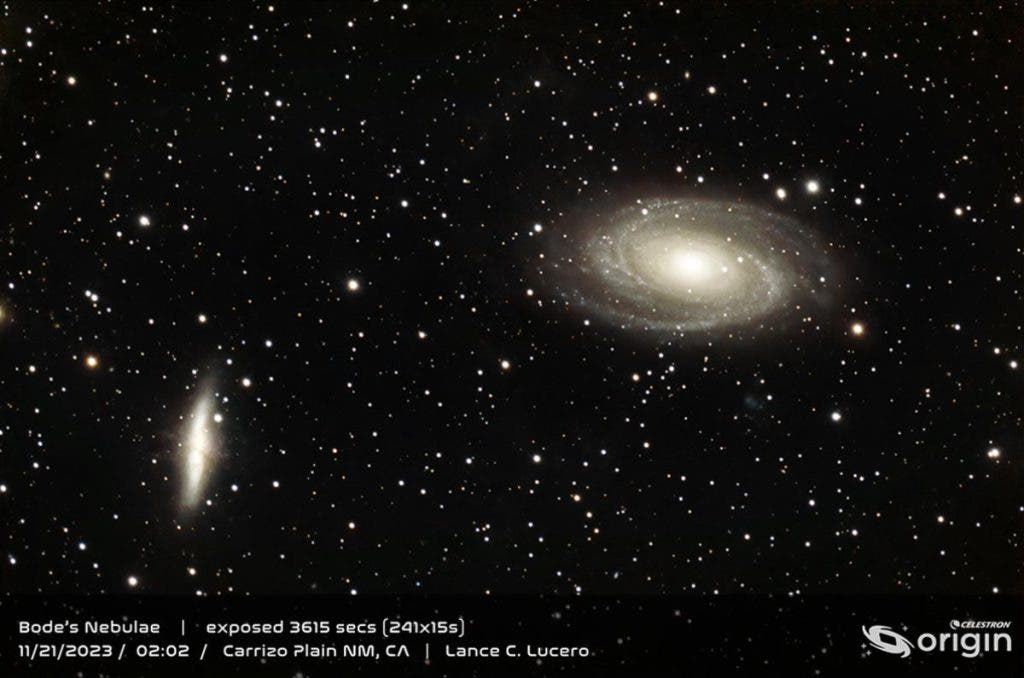 Image of Bode's Nebulae created with Celestron Origin