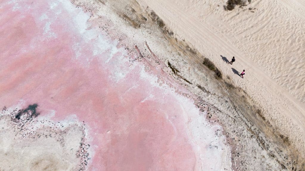 landscape drone photography of a beach by Augustine Wong