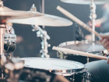 Drummer on stage